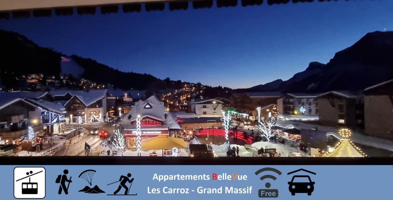 Apartament Bellevue Centre, Wifi, Mountain View Les Carroz d'Araches Zewnętrze zdjęcie